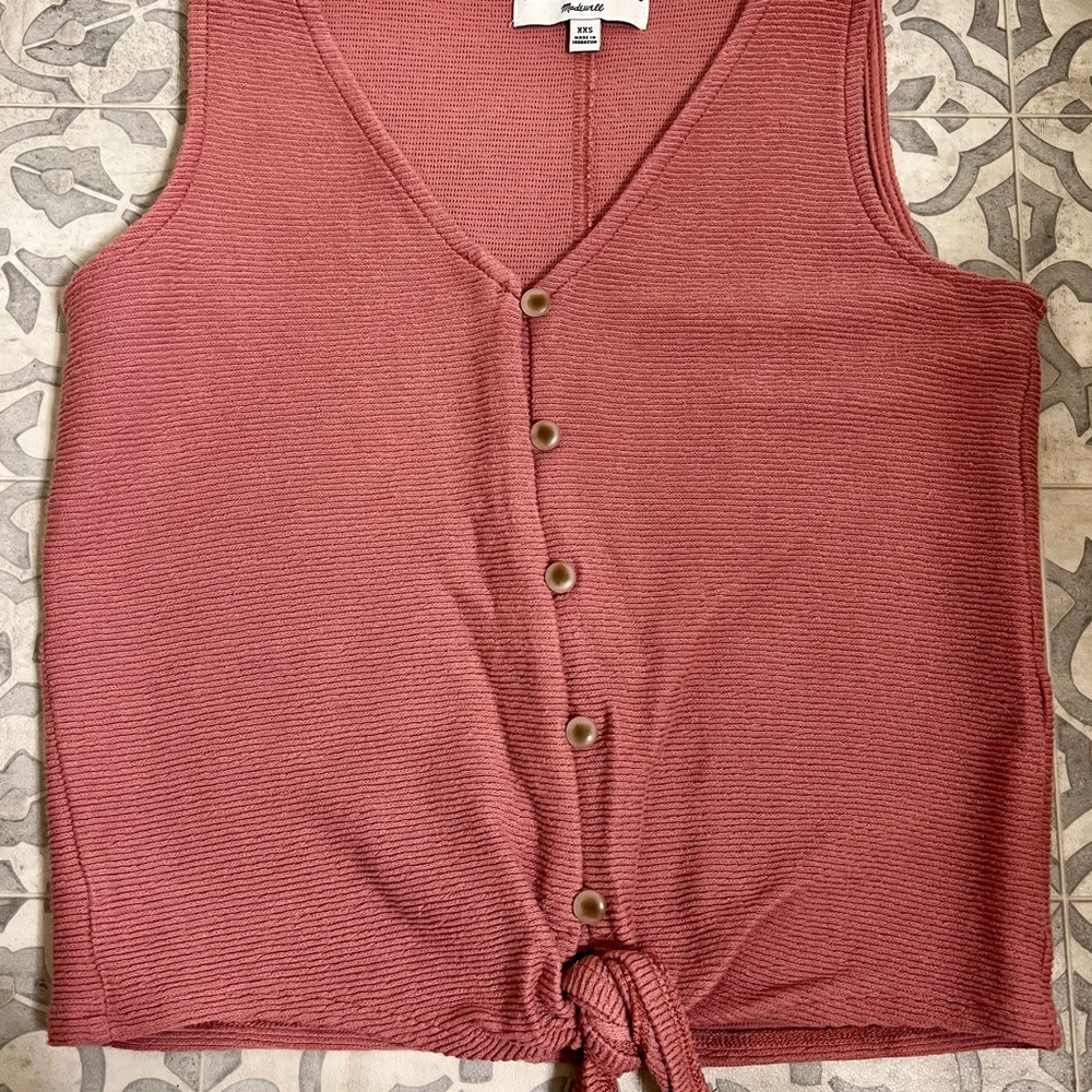 Dusty pink Madewell tank